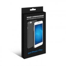 Силиконовый супертонкий чехол для iPhone 7 Plus DF iColorCase-02 (black)