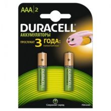 Аккумулятор DURACELL AAA/HR03-2BL 750mAh бл/2