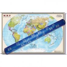 Настенная карта Мир. Полит. 1:15М на рейках в тубусе ОСН1224077