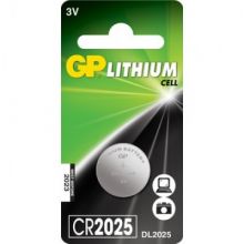 Батарейки GP CR2025, 3V, литий, бл/1