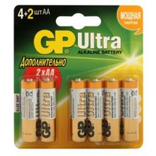 Батарейки GP Ultra AA, 6 шт/бл. GPPCA15AV021