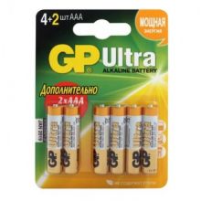 Батарейки GP Ultra AAА, 6 шт/бл. GPPCA24AU019
