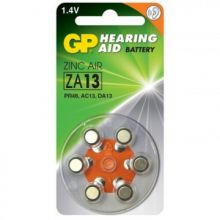 Батарейки для слух. аппаратов GP ZA13-D6, 6 шт/уп