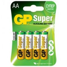 Батарейки GP Super AA/LR6/15A алкалин. бл/4