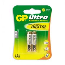 Батарейки GP Ultra AAA/LR03/24AU алкалин. бл/2