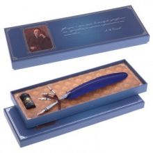 Подарочный набор перьевая ручка, сменные перья, чернильница, 662754