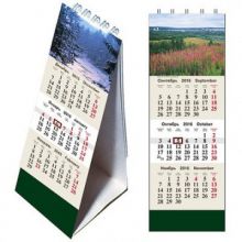 Календарь настол,шалашик,2017спир,210*70мм,курсор,Природа
