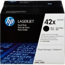Картридж лазерный HP 42X Q5942XD чер.пов.емк. для LJ 4250/4350 (2 шт.)