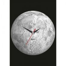 Часы настенные стеклянные круг  Луна