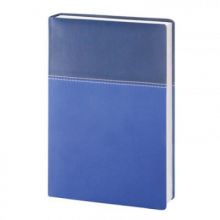 Ежедневник недат, синий, тв пер, 140х200, 160л, Patchwork AZ353/blue