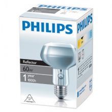 Электрическая лампа Philips рефлект. R80 60W E27 25D (30)