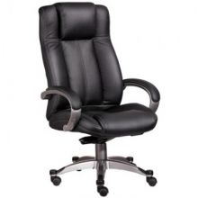 Кресло BN_Dp_Руководителя EChair-604 ML кожа черная, пластик