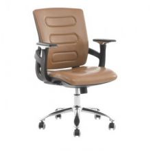 Кресло BN_Cm_EСhair-208 TPU к/з коричневый, хром