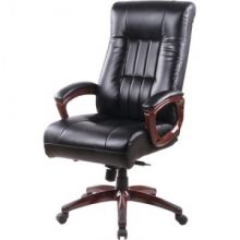 Кресло BN_Dp_Руководителя EChair-635 ML кожа черная
