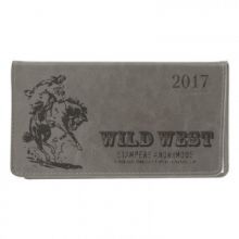 Еженедельник дат 2017, серый, интеграл, 90х160, 64л, Wild west AZ412/grey