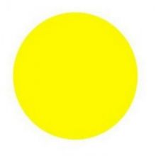 Знак безопасности Жёлтый круг на двери (плёнка, D150) уп.10шт