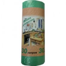 Мешки для мусора НД 50x60 см 30л 10мкм зелен 30шт/рул
