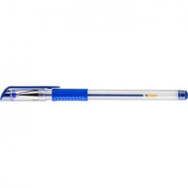 Ручка гелевая F15-G3B 0,5мм с резин.манжеткой синий ст.