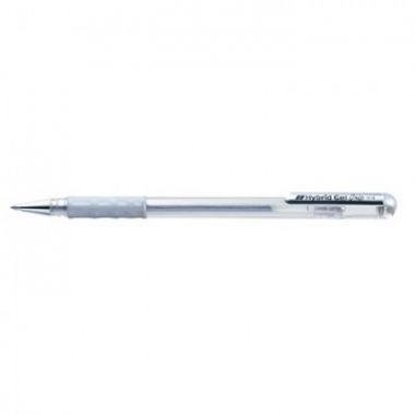 Ручка гелевая Pentel Hybrid Roller K118-Z, серебро, 0,4мм