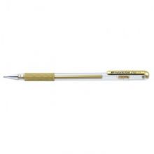 Ручка гелевая Pentel Hybrid gel Grip K118-X, золото, 0,4мм