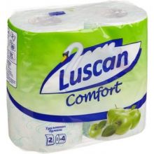 Бумага туалетная Luscan Comfort 2сл бел аром 100%цел втул 17,5м 175л 4рул/