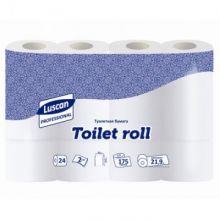 Бумага туалетная Luscan Professional 2сл бел втор втул 21,88м 175л 24рул/уп
