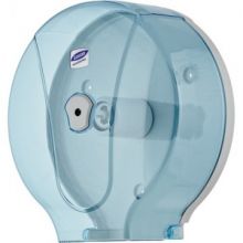 Держатель для туалетной бумаги Диспенсер для туалетной бумаги Luscan Professional макси синий прозрачный
