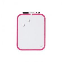 Доска магнитно-маркерная 27,9x35,5 планшет BI-Office CLK020314 розовая рама