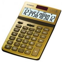 Калькулятор CASIO бухг. JW-200TW-GD-S-EH 12 разряд.,  золото