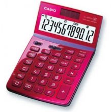 Калькулятор CASIO бухг. JW-200TV/W-RD-S-EH 12 разряд.,  красный