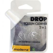 Набор для чистки оргтехники флакон-салфетка Moderna для смартфонов и планше