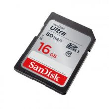Карта памяти SanDisk SDHC 16GB Class 10 UHS-I Ultra 80MB/s