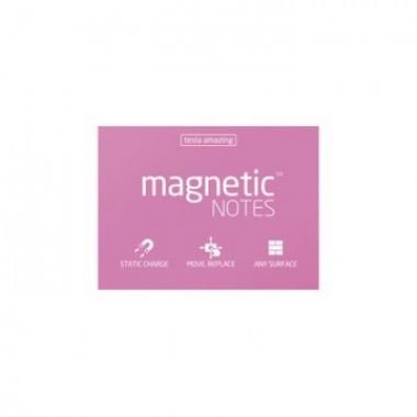 Блок-кубик магнитный Magnetic Notes 100 х 70 мм розовый 100л