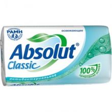 Мыло туалетное 90г ABSOLUT CLASSIC Антибактериальное Освежающее