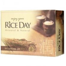 Мыло туалетное CJ Lion Rice Day с экстрактом рисовых отрубей 100 г(112889)