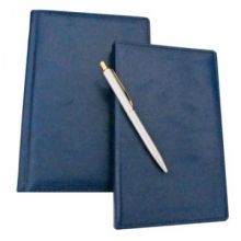 Набор недатированный ОФИС  синий 3 предм: ежеднев, визитница, ручка