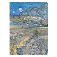 Блокнот 32л,кл,100х140мм,скрепка,Van Gogh(АСВ069)