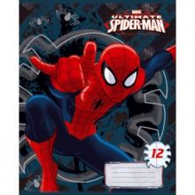 Тетрадь Spider-man 12л скр А5 лин карт SM213/5-EAC полн. УФ