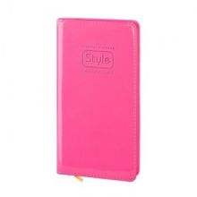 Записная книжка Style А6-,96л.,розовый,ПВХ-обложка,клетка