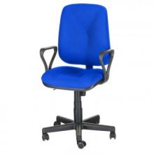 Кресло OL_EChair-301 PJP ткань синяя 15/3, пластик