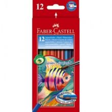 Набор карандашей аквар. Faber-Castell Aquarell 12цв 6гр L=175мм D=7мм 11441