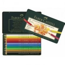 Карандаши цветные 12цв Faber-Castell Polychromos мет короб 110012