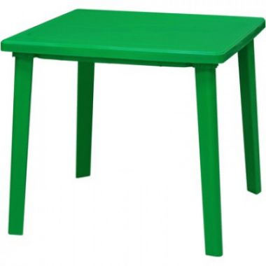 Товары для отдыха SPG_стол пластиковый квадратный 80х80, зеленый
