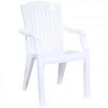 Товары для отдыха SPG_кресло пластик. № 7  Премиум , белое