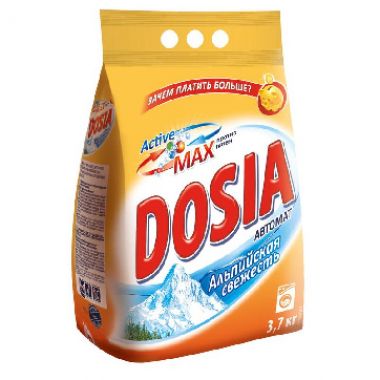 Порошок стиральный DOSIA автомат Альпийская свежесть 3,7кг  5шт/уп.