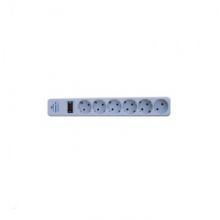 Сетевой фильтр Удлинитель с защитой от перегрузки ZIS (6/5м/15А/180Дж/серый