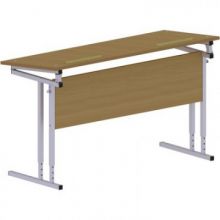 Мебель для школы БМ_Оптима Стол 2-м. 2-4 накл. Столешн. Бук/серый