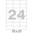 Этикетки самоклеящиеся ProMEGA Label 70х37 мм/24 шт. на листе А4(10листов/у