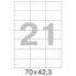 Этикетки самоклеящиеся ProMEGA Label 70х42,3 мм/21 шт. на листе А4(10листов