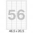 Этикетки самоклеящиеся ProMEGA Label 48,5х20,5 мм/56 шт. на листе А4 (100л
